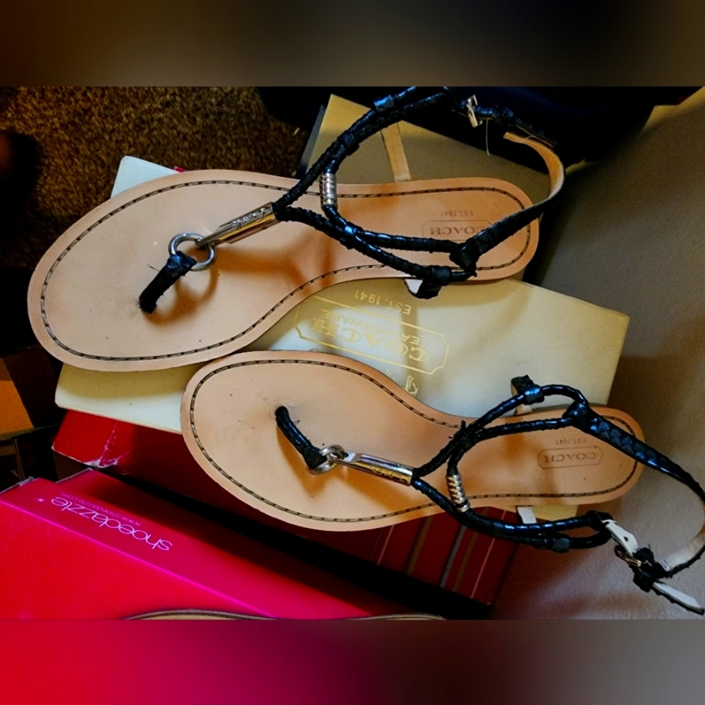 Coach opal thong sandles